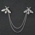 Long Chain Bee Brooch