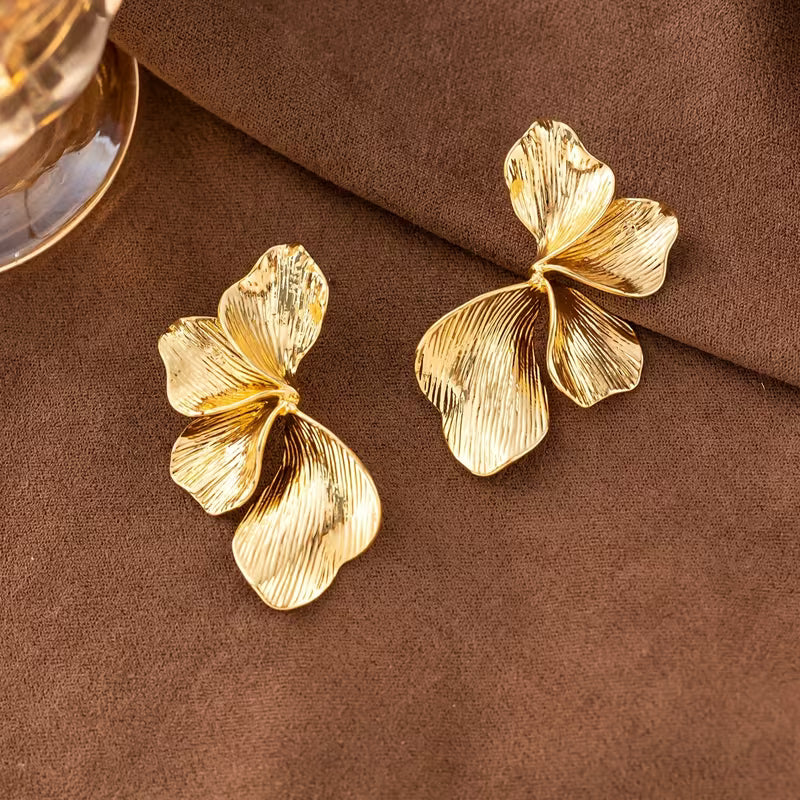 Bohemian Petal Stud Earrings